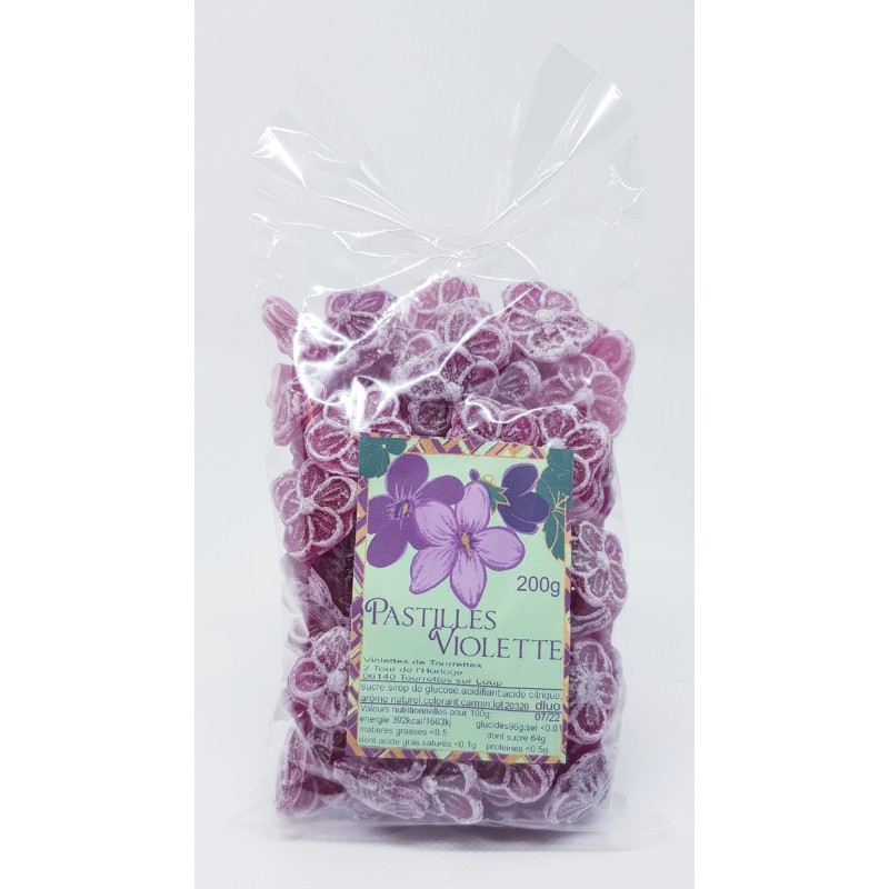 Pastilles saveur Violette 200gr