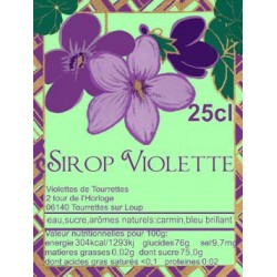 Sirop saveur Violette des Producteurs 25cl